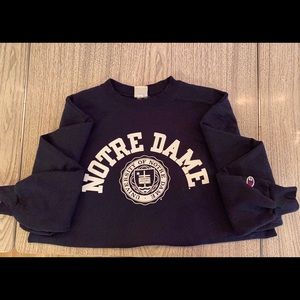 Navy Notre Dame XL crew neck